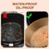 30/50Pcs Disposable Air Fryer Paper Liner Oil-proof Water-proof Paper Tray Non-Stick Baking Mat for Oven AirFryer Accessories 3