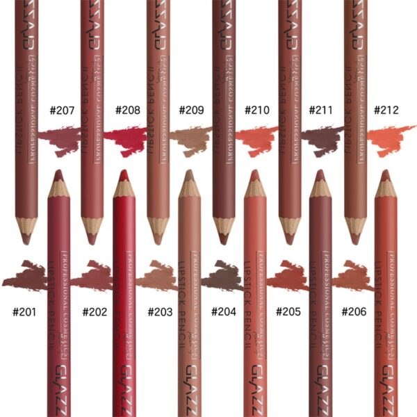 12Pcs Lip Liner Matte Lipstick Pencil Set Waterproof Velvet Nude Lipstick Pencil Sexy Red Brown Pigments Non-stick Cup Makeup 3
