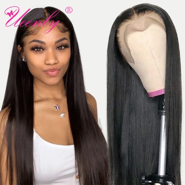 Transparent 13x4 13x6 Lace Front Human Hair Wigs Brazilian 360 Straight Lace Frontal For Women PrePlucked 4x4 5x5 Closure Wig 1