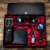 A04991Men's business gift box set Wallet belt watch pen glasses combination set 1