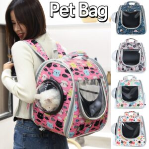 Pet Suitcase Stroller Cat Carrier Bag Breathable Cats Backpack Portable Carrying For Dogs Large Space Trolley Travel Bag 1